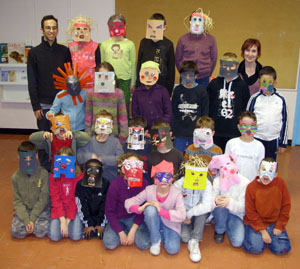 atelier masque et th&eacute;&acirc;tre dans des &eacute;coles primaires