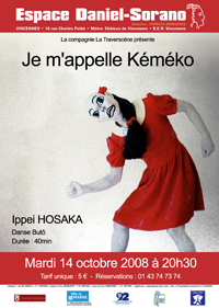 ippei hosaka : je m'appelle kemeko (danse but&ocirc;)