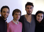 equipe de la compagnie la traverscene avec julien daillere, francois-jean hans, quentin picquenot et dalila el mhamdi