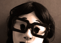 G&eacute;rldine avec ses nouveles lunettes