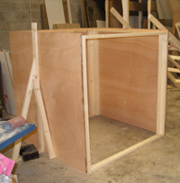 d&eacute;cor de th&eacute;&acirc;tre en cours de construction