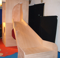 d&eacute;cor de th&eacute;&acirc;tre en cours de construction