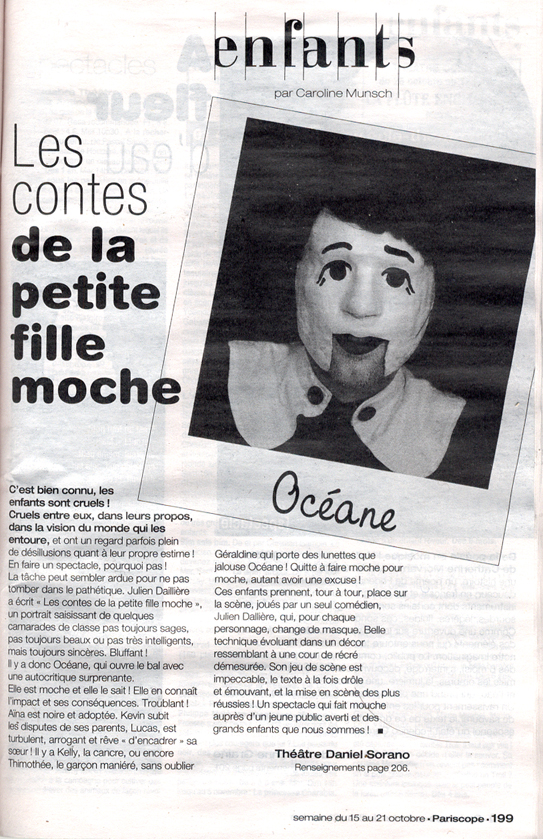 pariscope enfants sortir th&eacute;&acirc;tre selection